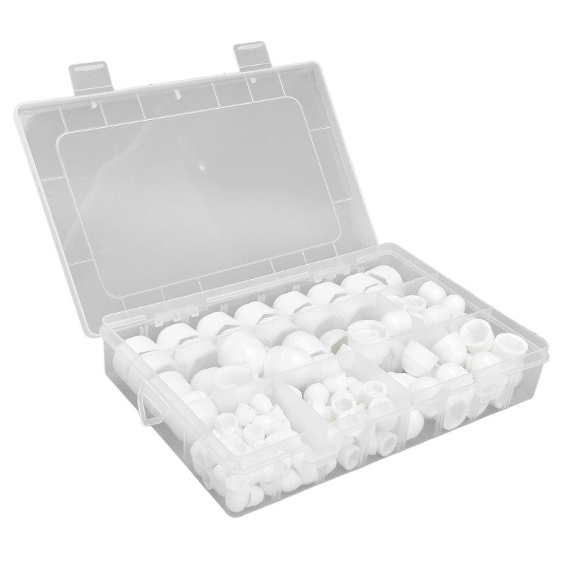 160Pcs Hex Nut Cover Bolt Screw Caps Assortment Kit M4