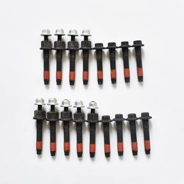 SUSUCAR Exhaust Manifold Gasket Bolts Stud Nut Set for 2009-2018 Chrysler Dodge Ram 1500 2500 3500 Jeep 5.7L V8 (Complete Left and Right Set)