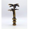Lamp Finial-Coconut Palm Tree-Antique Brass Finish, Highly Detailed Metal Casting