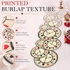 1 Pcs Wonderland Themed Tea Party Decoration, Black and Red