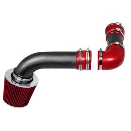 RSG MATT BLACK PIPE with RED Cold Air Intake Kit & Filter Compatible For 88-89 Trans AM Firebird Formula 5.7L 5.0L