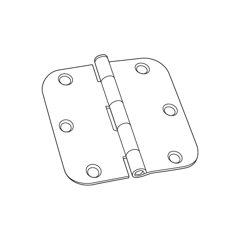 National Hardware N830-337 Door Hinge, 3.5-Inch, White, 3-Pack