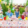XJLANTTE 4 PCS Butterfly Birthday Tablecloth Decor Butterfly Plastic Table