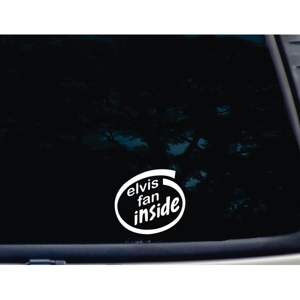 Elvis Fan Inside - 4" x 3 5/8" die cut