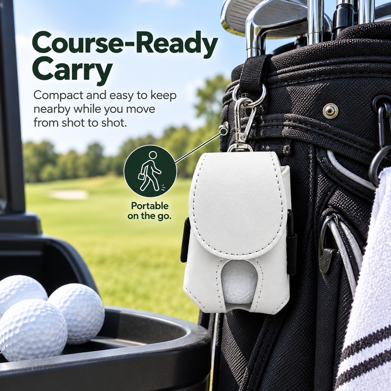 Golf Ball Waist Pouch for Easy Ball Access – Portable