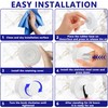Suction Cup Hooks for Shower,Removable No Drill Towel Hooks,White 2