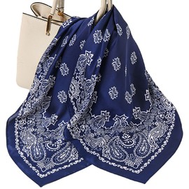 MAIRY Silk Paisley Bandanas Satin Head Scarf Ladies Scarf Lightweight Handkerchiefs Fashion Neckerchief Headwear Hijab GB0702801