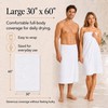 Large 100% Organic Cotton Bath Towels 4 Pack, 30x60 in,