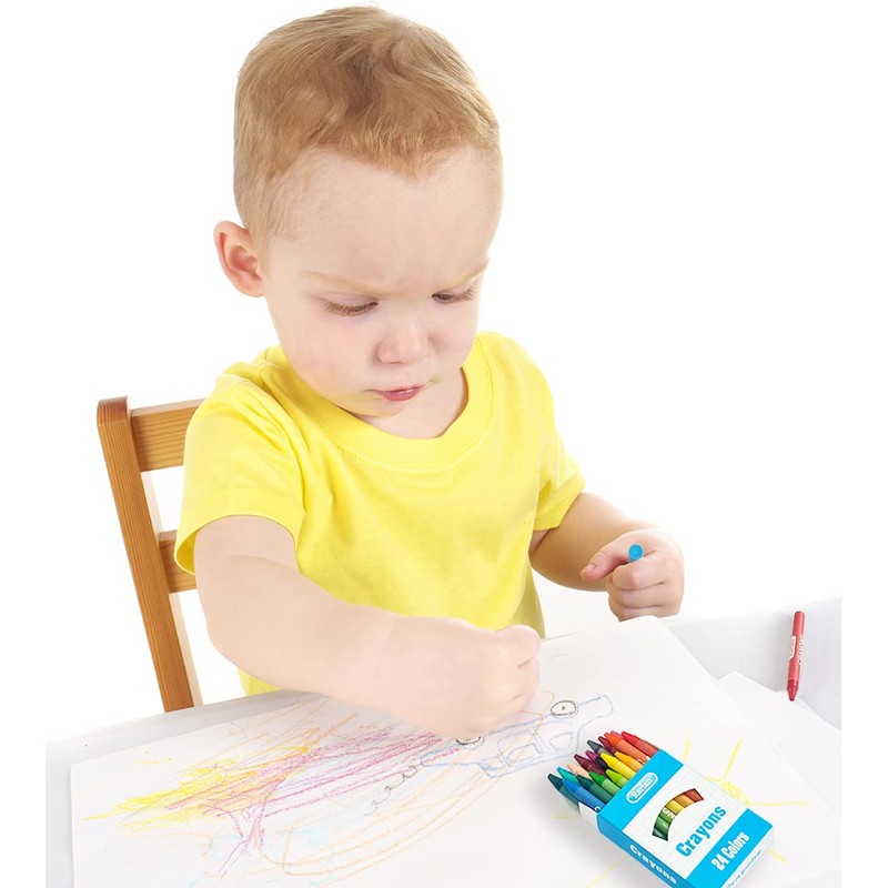 Rarlan Crayons Bulk, 30 Crayon Packs with 24 Assorted Colors,