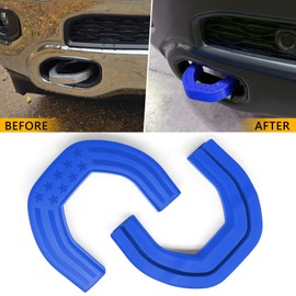 TOPUS Front Tow Hook Covers for Dodge Ram 1500 Accessories 2019-2025, Customized Car Hitch Cover (Not Fit for RAM 1500 Classic,Warlock,RAM 2500,RAM 3500) (Blue)