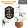 Yuzkouge Stop No Thru Traffic Private Drive Sign - 2