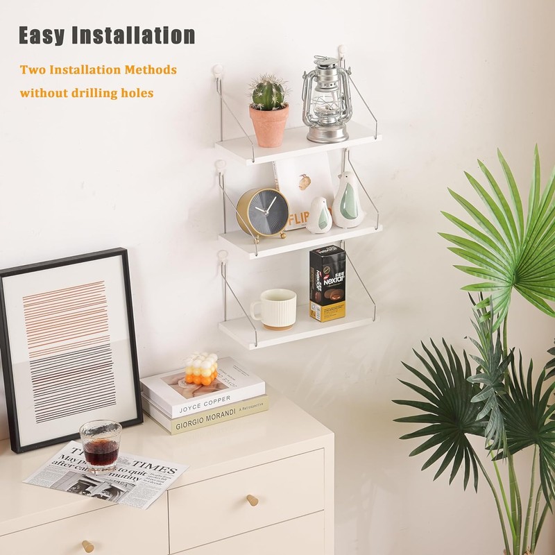 JUTOSU Wall Shelves, Open Shelves, Wall Shelves, Hanging Shelves, Wall