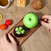 Small Acacia Wood Serving Trays, 4 x 7.5 inch Rectangle