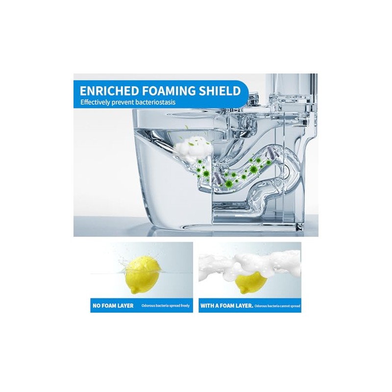 MAMADOU Smart Toilet Foaming Shield - 4 Pack Cleaning Foam