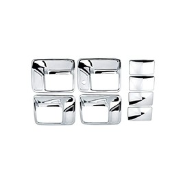 TX Racing Chrome Door Handle Covers for Ford F250 F350 F450 Super Duty 1999-2016 (4 Doors)