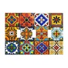 Mexican Talavera Ceramic Pattern 3 Gang Triple Toggle Light Switch