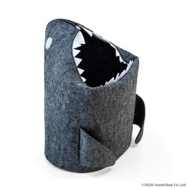 Shark Shaped Trash Can Cover, Fish Cover, Storage Box, Gray
