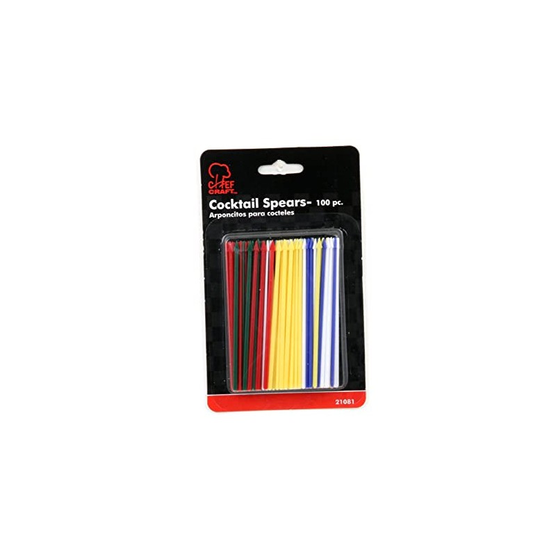 Chef Craft Select Plastic Cocktail Spears, 3.25 inches in Length