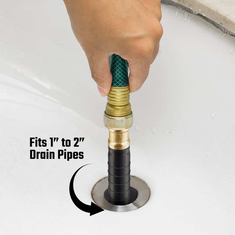 DURATECH Drain Bladder, Small Drain Cleaning Bladder, Fits 1" to