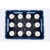 Plastic Crates for Glass Milk Bottles Commercial Duty (1 Qt,