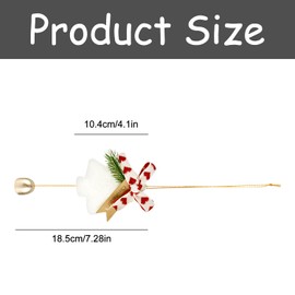 Rumyve Plush Tree Shape Decorations,Christmas Jingle Bells Ornaments,Christmas Plush Bell Ornaments,Christmas Decorations Indoor for Home, Windows or Cars(White)