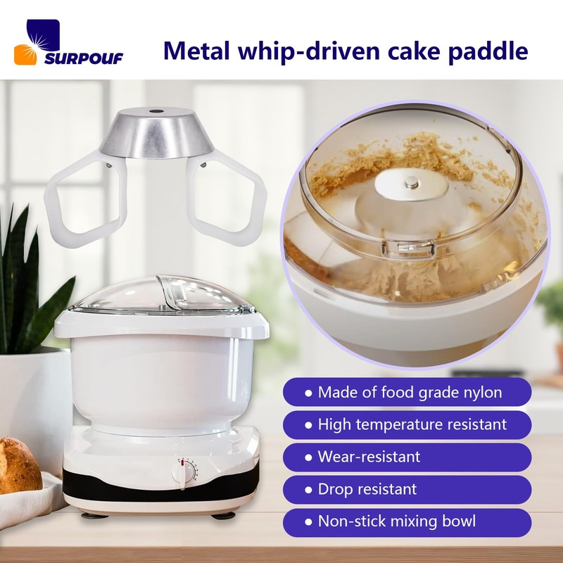 Cookie Paddles with Metal Whip Drive Compatible with Universal Mixers