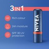 NIVEA Caring Beauty Coral Lip Balm SPF30 (4.8g), 3-in-1 Buttery