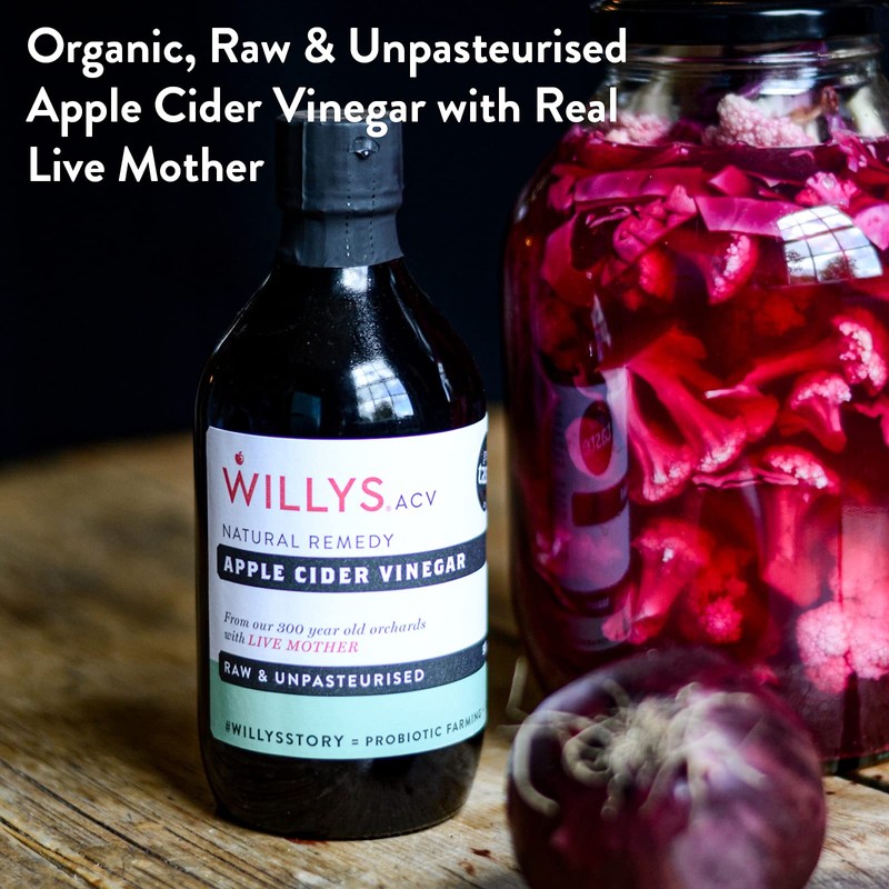 Willy's Organic ACV Apple Cider Vinegar with Mother - Probiotocs
