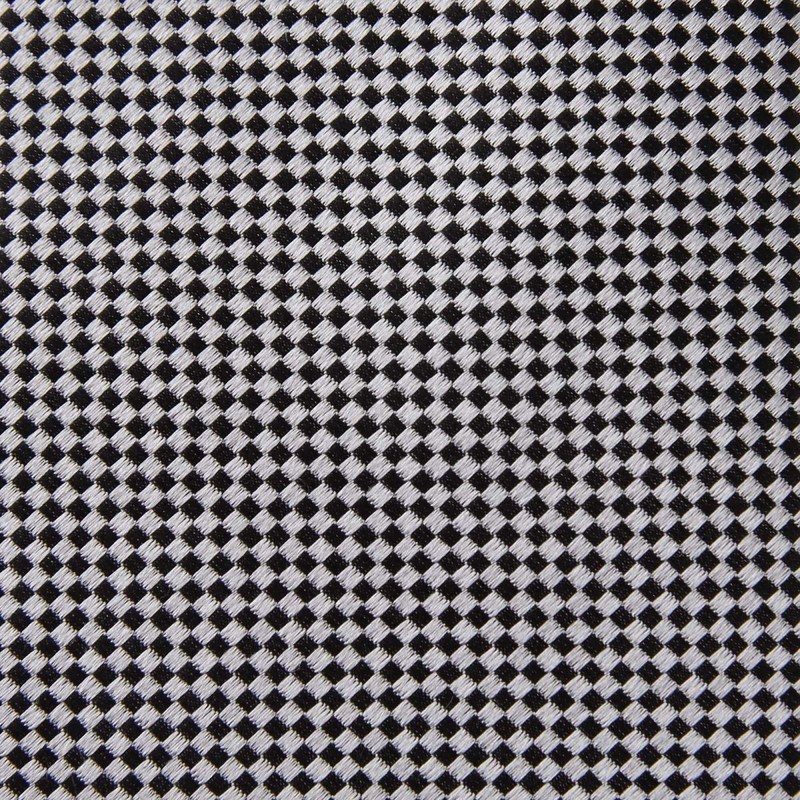 Ojier Men's Necktie/Jacquard Tie, 100% Silk Silk, Plain, Mini Plaid,