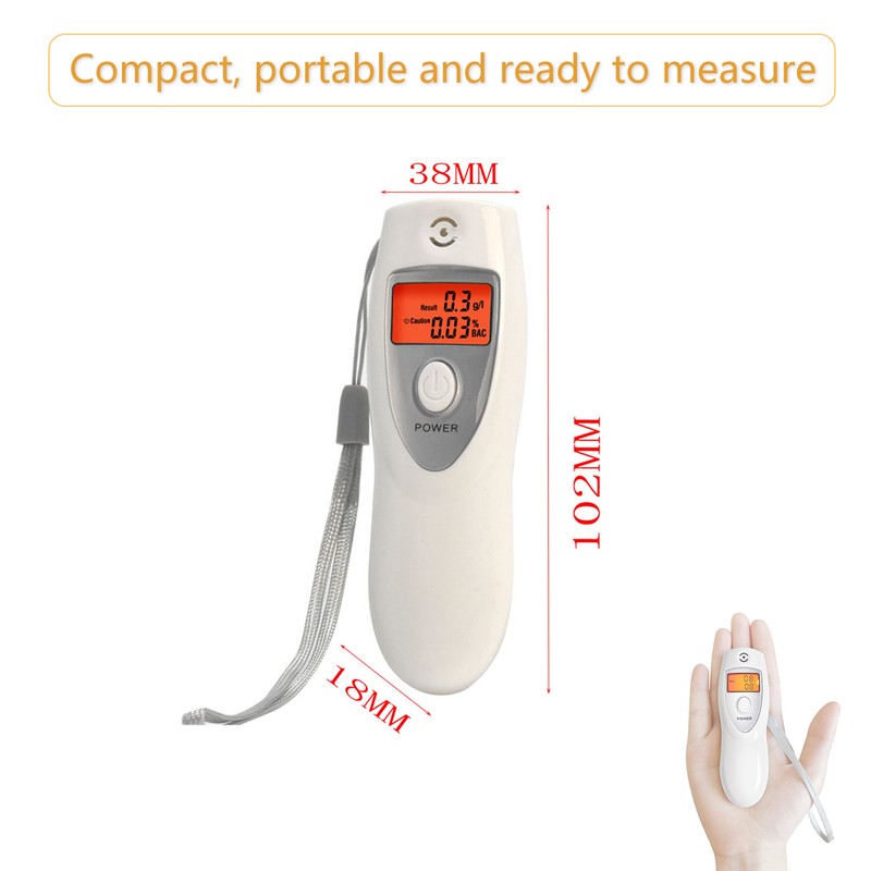 Breathalyzer Portable Breathalyzer Digital Breath Alcohol Tester Touchless with Red
