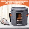 Suzile 4 Pcs Hat Boxes Oversized Round Cowboy Hat Storage