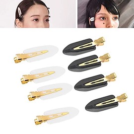 ZJchao 8 Pinzas Cabello con Pasador sin Costuras Arrugas, Pinzas Cabello para Mujer y Niñas Peinado, Flequillo, Ondas, Aplicación de Maquillaje