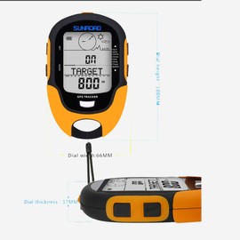 Altimeter GPS Digital Waterproof Outdoor Altitude Pre-Warning Remind Compass Stopwatch Sports -Barometer Weather Forcast Pedometer SUNROAD