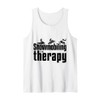 Snowmobile Sled Snowmobiling is My Therapy Adventure Fun Tank Top
