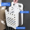Laundry Basket Hamper,Hanging Wall Collapsible Laundry with Handle,Space-Saving Foldable Storage