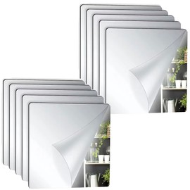 Audiofan Steel Plate Sheet Stainless Steel Magnetic Auxiliary Plate DIY Magnetic Auxiliary Plate Square 2.0 x 2.0 inches (5 x 5 cm), 10 Pieces