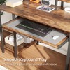 VERMESS 48Inch Computer Desk, Home Office Desks with Keyboard Tray,