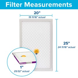 Filtrete 20x25x1 AC Furnace SMART Air Filter, MERV 12, MPR 1500, Track Filter Life With Bluetooth Enabled Sensor, CERTIFIED asthma & allergy friendly, 2-Pack (Actual Size 19.719x24.688x0.78 in)