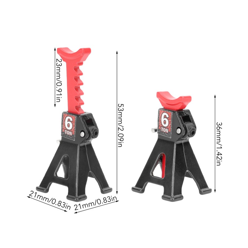 4PCS Mini Jack Stand Adjustable Aluminum Alloy Scale Jack Stand