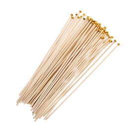 Kisangel Bamboo Flag Pole Set 100pcs Hand Held Flag Sticks Flagpoles for Advertising Festivals Cheerleaders