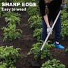 YEELOR Triangle Garden Hoe, Carbon Steel Weed Remover Edger Lawn