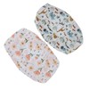 2pcs Baby Diaper Changing Covers Printing Cotton Yarn Removable Infant