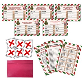 Christmas Friendly Feud Game, Christmas Feud Quiz, Fun Winter Holiday Party Games for Adults, Trivia Quiz for Office, Group, Family Game Night, Holiday Party Games -A08
