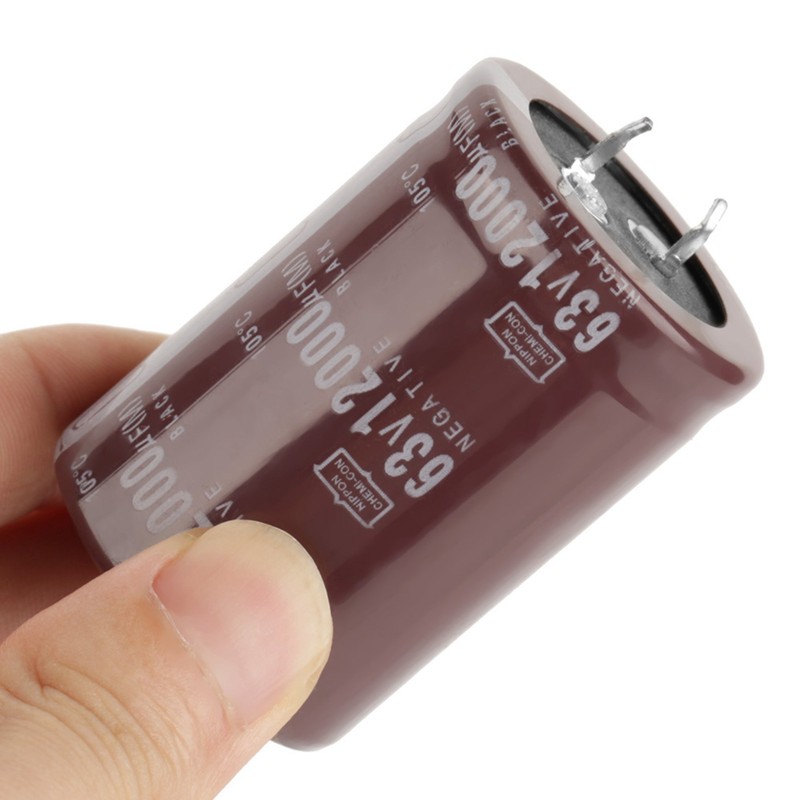 2pcs Audio 63V 12000uf Filter HIFI Electrolytic Capacitor 35*50mm for