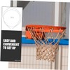 2pcs String Basketball Net, Silver Steel Wire, Ideal for Indoor/Outdoor