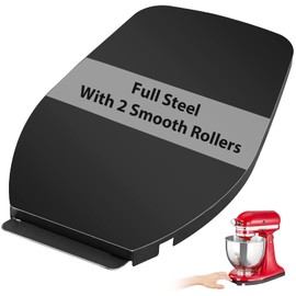Mixer Sliding Tray for KitchenAid 4.5-5 Qt Tilt-head Stand Mixer - Metal Rolling Tray Kitchen Countertop Appliance Slider Storage Moving Caddy with Wheel for Kitchen Aid 4.5-5 Qt Mixer