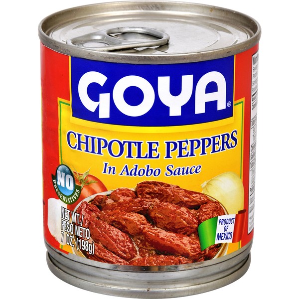 Goya Foods Chipotle Peppers in Adobo Sauce, 7 Ounce (Pack of 12)