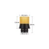 510 drip tip mouthpiece POM resin black with O-ring