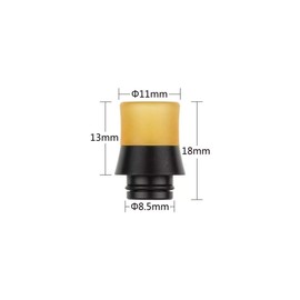 510 drip tip mouthpiece POM resin black with O-ring