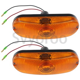 Svyoroo 2X Amber Turn Signal Lilght D135384 For Case 570LXT 570MXT 580K 580L 580SL 580K